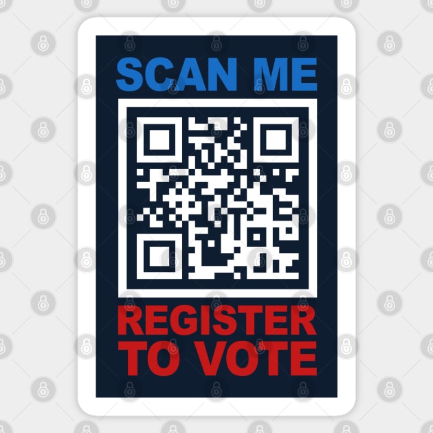 Register To Vote QR Code Sticker by TextTees